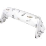 Taie de traversin percale pur coton plumes 200x43 cm Taie de traversin percale pur coton plumes 200x43 cm