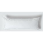 Taie de traversin plat en coton 200 fils blanc 50 x 140 cm env. - homescapes Taie de traversin plat en coton 200 fils blanc 50 x 140 cm env. - homescapes