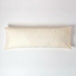 Taie de traversin plat en coton 200 fils crème 50 x 140 cm env. - homescapes Taie de traversin plat en coton 200 fils crème 50 x 140 cm env. - homescapes