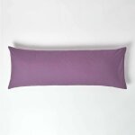 Taie de traversin plat en coton 200 fils raisin 50 x 140 cm env. - homescapes Taie de traversin plat en coton 200 fils raisin 50 x 140 cm env. - homescapes
