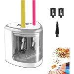 Taille - crayon �lectrique pour enfant avec double trous 6 - 12mm aliment� par 4 piles aa pour dessin ...
