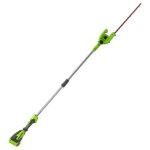 [jamais utilis�] taille - haies 51 cm greenworks 40v - sur perche - sans batterie ni chargeur - g40pha ...
