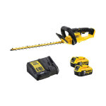 Taille haies sans fil 18v xr li - ion lamier de 55 cm (2x5, 0 ah) dewalt dcmht563p2