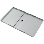 Bac � graisse universel avec bac collecteur, accessoires de gril r�glables, acier - taino