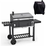 Taino - hero xxl set fumoir bbq chariot de cuisson au charbon de bois barbecue fumoir hotte