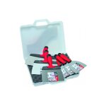 Taliaplast - lot de 6 couteaux de plaquiste 10 - 12 - 15 - 16 - 21 - 24cm avec mallette