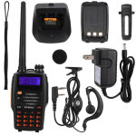 Talkie - walkie gt - 3plus vhf uhf sans fil avec batterie lithium - ion et chargeur 100 - 240v