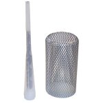 Tamis de scellement en inox diam�tre 65 mm + buse pour gond motoris�