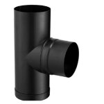 Poujoulat - t� tampon �maill� noir - t� tampon �maill� noir - diam�tre int�rieur 150 mm