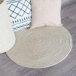 Tamtam - tapis en coton effet cordage �cru diam. 70