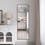 Tanant - miroir sur pied 165x60 cm, grand miroir de sol, miroir sur pied, chambre murale, dressing et ...