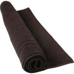 Tapis de bain 50 x 80 cm en coton couleur noir 50x80 cm
