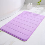 Tapis de bain antiderapant absorbant en mousse à mémoire tapis cuisine devant evier - 50x80cm mauve Tapis de bain antiderapant absorbant en mousse à mémoire tapis cuisine devant evier - 50x80cm mauve