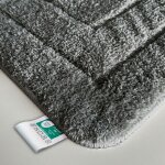 Tapis de bain atlantis, oeko - tex - standard 100, gris fonc, 60 x 100 cm