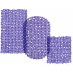 Tapis de bain bulle violet - transparent tapis de bain 69 x 36cm rectangulaire