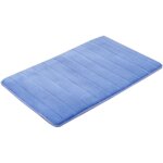 Tapis de bain doux en mousse � m�moire de forme ? tapis de salle de bain antid�rapant et absorbant en ...