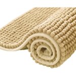 Tapis de bain extra absorbant tapis pour sortie de douche en microfibre chenille lavable en machine (4060cm, ...