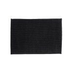 Tapis de bain microfibre chenille 50x80cm noir msv Tapis de bain microfibre chenille 50x80cm noir msv
