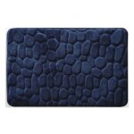 Tapis de bain microfibre pebble 40x60cm bleu marine msv Tapis de bain microfibre pebble 40x60cm bleu marine msv