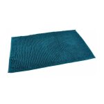 Tapis de bain microfibre 'sweety' 45x75cm bleu canard