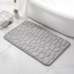 Tapis de bain en mousse � m�moire de forme tapis de bain antid�rapant tapis de bain absorbant de haute ...
