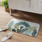 Tapis de bain panazio tropical bleu 45x75 cm