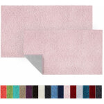 Tapis de bain sky soft polyester rose tendre 60 x 100 cm