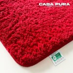 Tapis de bain sky uni baie rouge 95 cm de diam�tre