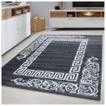Allotapis - tapis baroque pour salon en polypropylène aftas gris 120x170 Allotapis - tapis baroque pour salon en polypropylène aftas gris 120x170