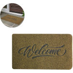 Tapis de bienvenue en fibre de polyester, anti - d�rapant pour int�rieur et ext�rieur, paillasson d'entr�e ...