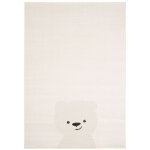 Bobochic - tapis enfant poils courts winny motif ourson 120x170 beige