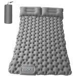 Tapis de camping pour 2 personnes avec oreiller � air, matelas � air portable, imperm�able, coussin de ...