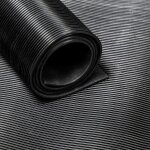 Tapis caoutchouc en rouleau - nervures fines - epaisseur 3 mm - largeur 80 cm - par m�tre lin�aire