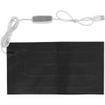 Tapis chauffant dc5v, tapis chauffant usb � 4 vitesses, r�gulateur de temp�rature de puissance, chauffe ...