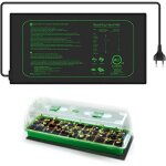 Tapis chauffant pour semis 25x52, 5cm electronique coussin de chauffrage pour semis, pour int�rieur serre ...