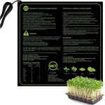 Tapis chauffant pour semis & bouturages, tapis chauffant int�rieur accessoire serre jarden pot de germination, ...