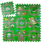 Tapis circuit, 9 pices de puzzle, sans polluants, mousse eva, chambre d'enfants, l x p : 90 x 90 cm, ...