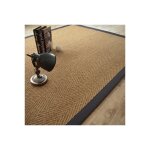 Dcoweb - tapis coco - paravan chevron - ganse coton anthracite - 80 x 150 cm