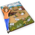 Tapis de coloriage en mousse roul� 120 x 90 x 0, 3 cm ricokids rk - 344