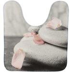Tapis contour wc microfibre imprime 45x50 cm - lou - tendance Tapis contour wc microfibre imprime 45x50 cm - lou - tendance