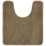 Tapis contour wc microfibre 45x50 cm dessous latex - marron - tendance Tapis contour wc microfibre 45x50 cm dessous latex - marron - tendance