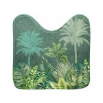 Tapis contour wc 'vagabonde' 45x45cm kaki