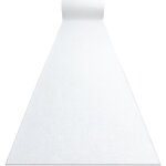 Tapis de couloir antid�rapant rumba 1950 mariage couleur unique blanc 70cm white 70x120 cm