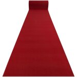 Tapis de couloir antid�rapant rumba 1974 mariage couleur unique bordeaux, rose 60cm red 60x140 cm