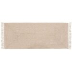 Tapis de couloir floral collection 80x200 cm jute coton