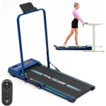 Tapis de course �lectrique thunder viva - blue 8km / h pliable motoris� �l�commande vitesse r�gla �cran ...