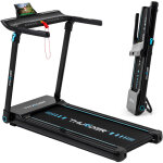 Tapis de course pliable �lectrique thunder� ultra - black 130kg application led bande 45cm