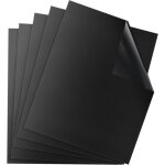 Tapis de cuisson barbecue, feuilles de bbq 50x40 cm, set de 5 grille bbq mats, papier barbecue ?anti ...