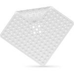 Tapis de douche 53 x 53 cm r�sistant � la moisissure tapis de douche carr� antid�rapant avec ventouses ...