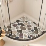 Tapis de douche d'angle antid�rapant, tapis de bain en luffa anti - moisissure, tapis de cabine de douche ...